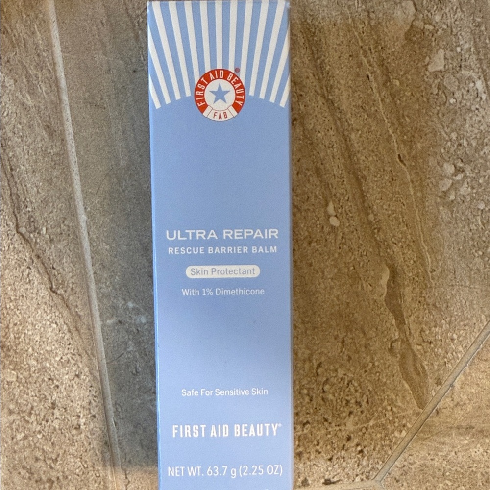 First Aid Beauty Ultra Repair Barrier Balm - Powder Blue & White Stripes